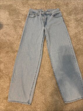 Levi's Light Blue Baggy Dad Jeans
